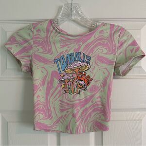 PRINCESS POLLY “toadally cool” cropped top (0)